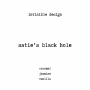 invisible design「satie's black hole」